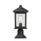 Z-Lite Portland 1 Light Outdoor Pier Mount Light, Oil Rubbed Bronze And Clear Seedy 531PHMR-533PM-ORB - alternate 4